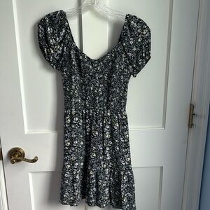 Hollister Multicolor Floral Cinched Top Dress - size: XS